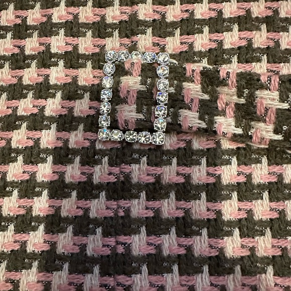 Kicky pink taupe and cream wool blend knee length skirt w pink silk lining - Picture 3 of 13